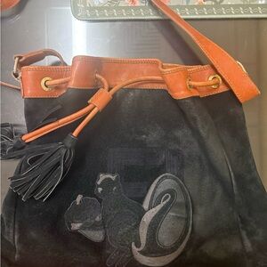 Fendi Black and Tan Shoulder Bag